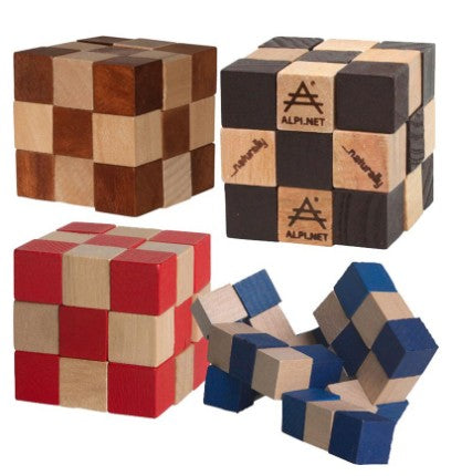 Wooden Elastic Cube Puzzle