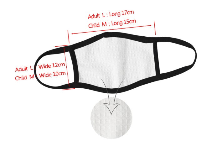 Polyester/cotton Sublimation Face Mask