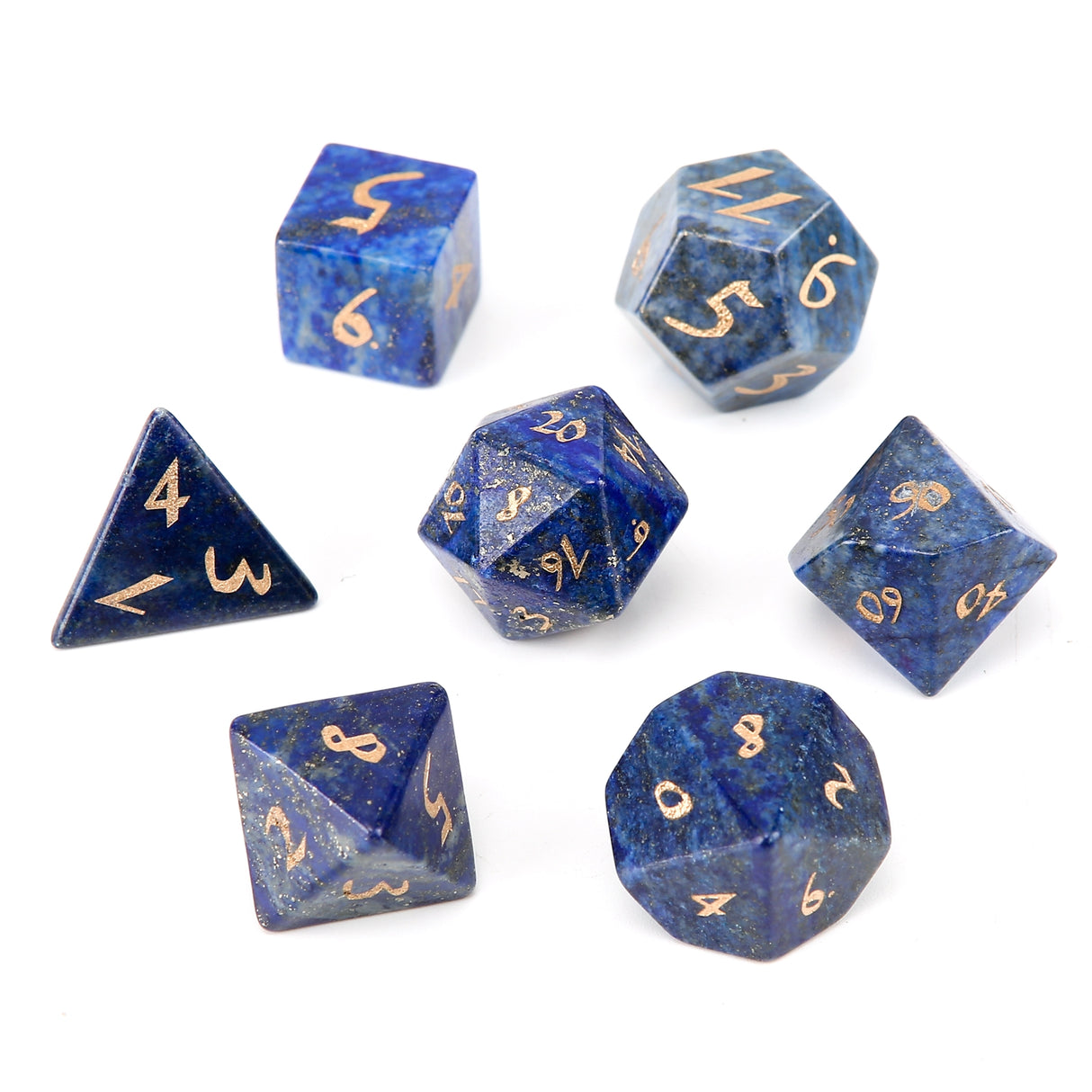 Multiplication Dices Set Golden Print