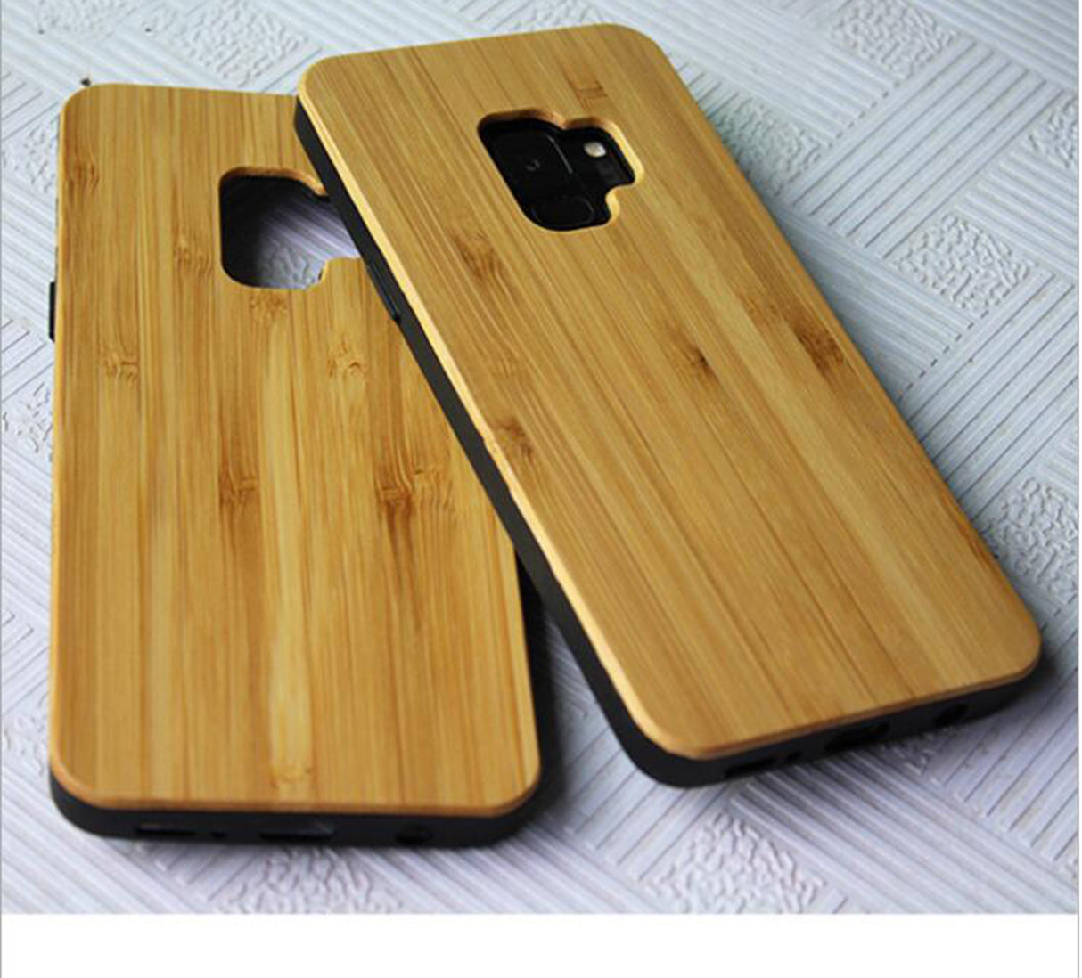 Bamboo Wood Case With Tpu Edges