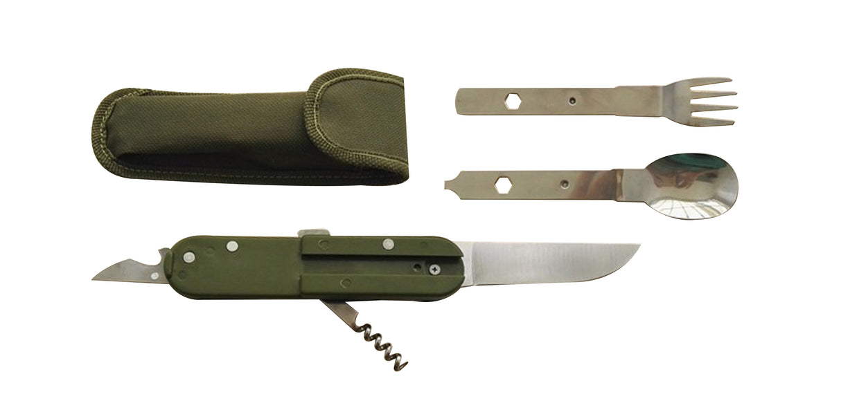 Combination Of Folding Camping Utensils