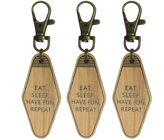 Bamboo Motel Style Keychain