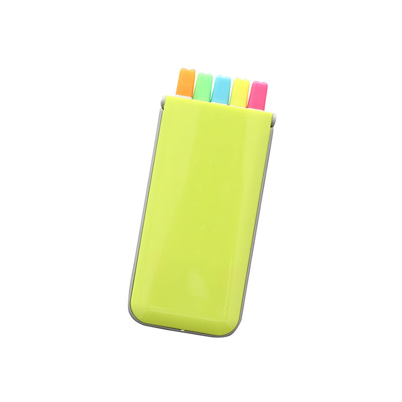 5colors/set Highlighter Pen