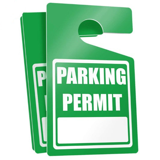 Parking Permit Hang Tag