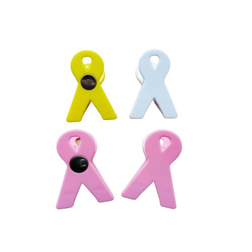 Pink Ribbon Magnetic Memo Holder Clip