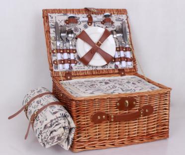 Straw Picnic Basket