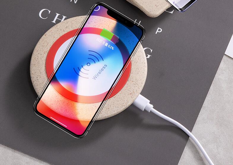 Wheat Straw Round Wireless Chargers