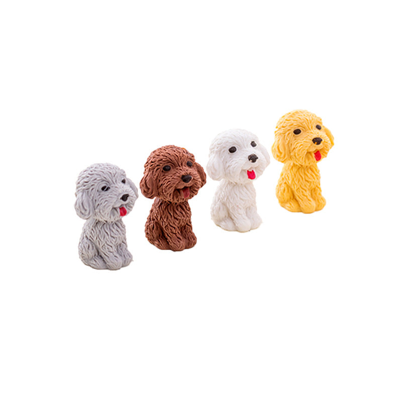 3d Puppy Dog Pencil Top Rubber Eraser