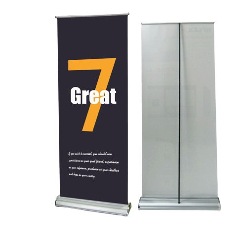 Retractable Banner Stand With Graphi