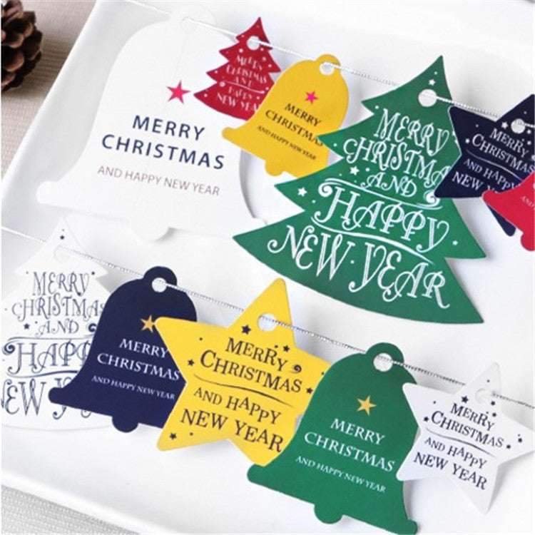 Christmas Tree Bell Star Tag