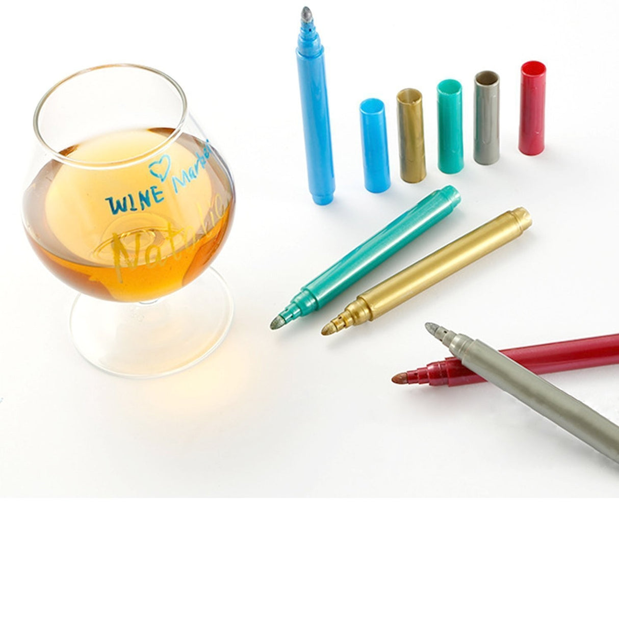 Red Wine Glass Pen