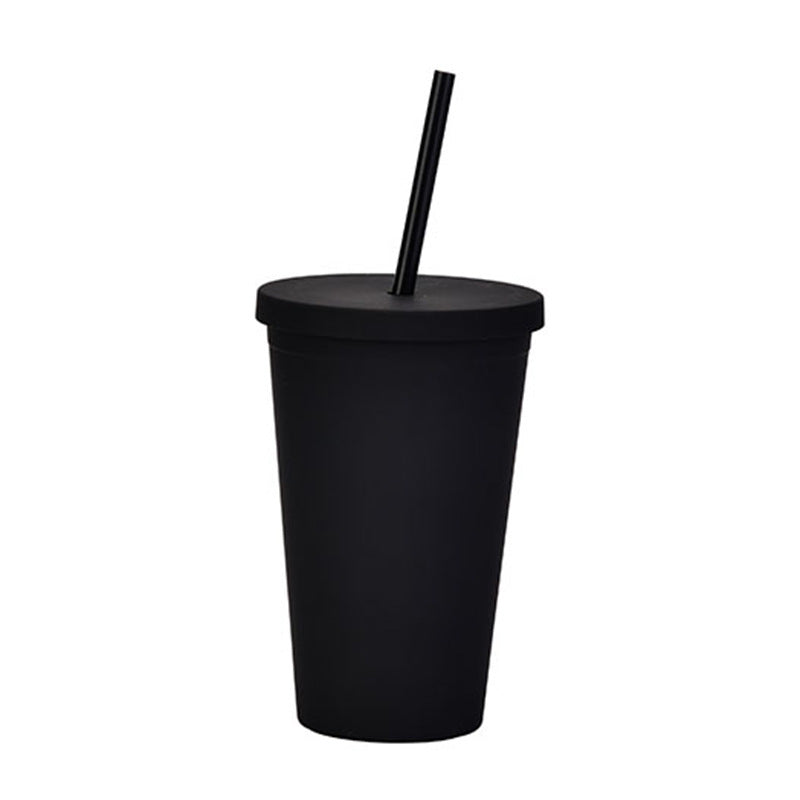 16oz Double Wall Tumbler With Lid & Straw