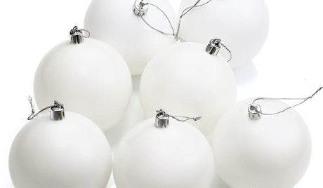 White Ornaments Matte Christmas Ball