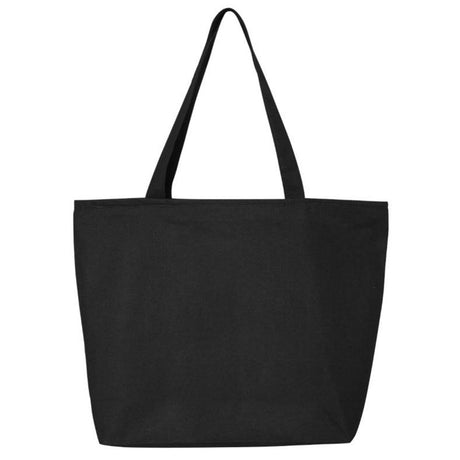 20" Large Canvas Tote Bag With Zipper