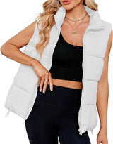 Mid-length Down Cotton Vest