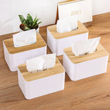 Bamboo And Wood Cover Tissue Box