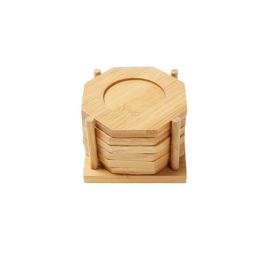 Bamboo Coaster Set