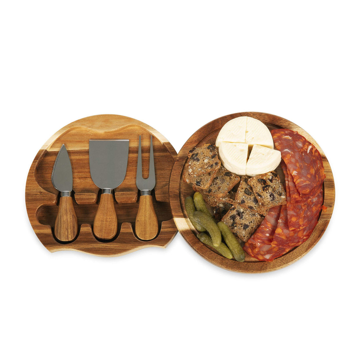 Acacia Wood Cheese Board Set