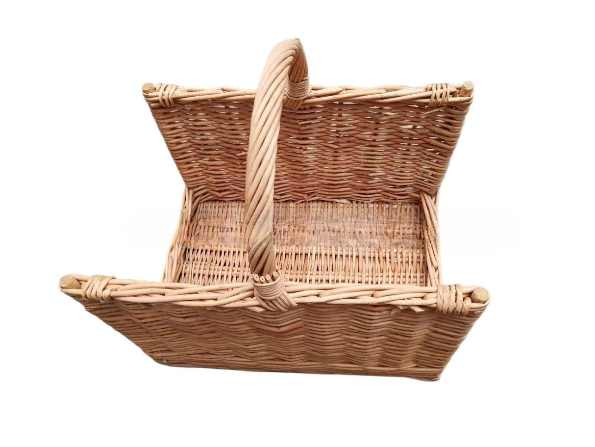 Willow Woven Firewood Basket