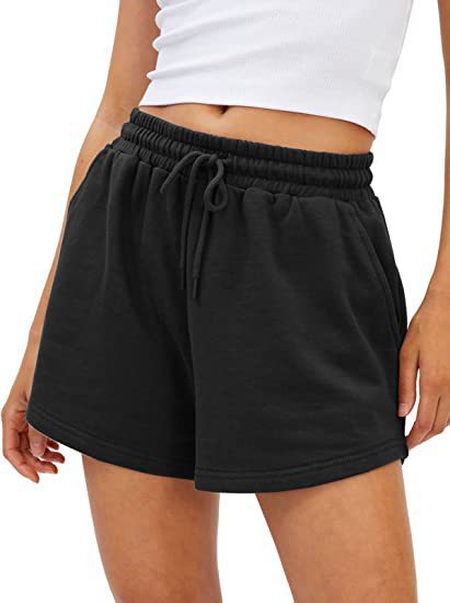 Women High Waisted Sweat Short