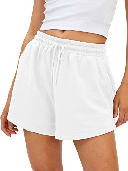 Women High Waisted Sweat Short