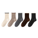 Mulberry Silk Wool Mid Tube Socks