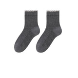 Mulberry Silk Wool Mid Tube Socks