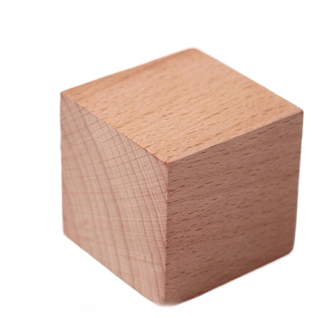 8cm Wooden Cube