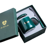 Mug With Lid Spoon Gift Box Set