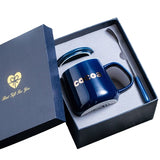 Mug With Lid Spoon Gift Box Set