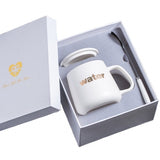 Mug With Lid Spoon Gift Box Set