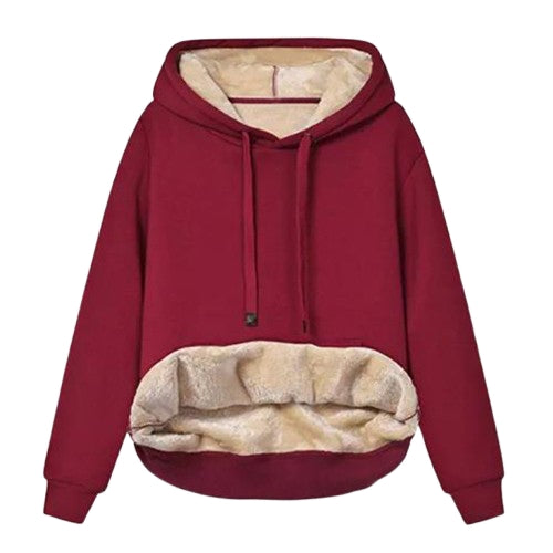 Velvet Women Hooded Sweatshirt