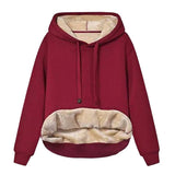 Velvet Women Hooded Sweatshirt