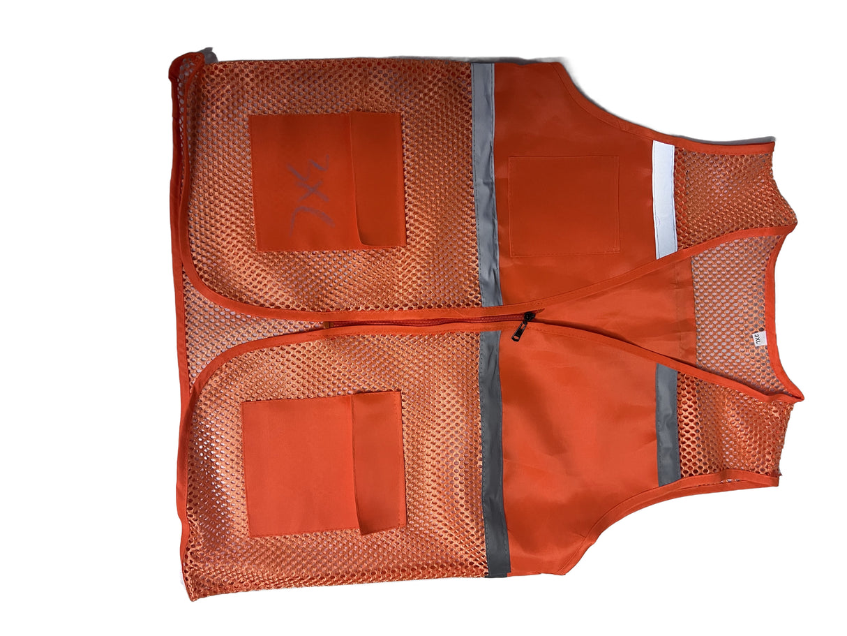 Reflective Mesh Vest With Three Pockets