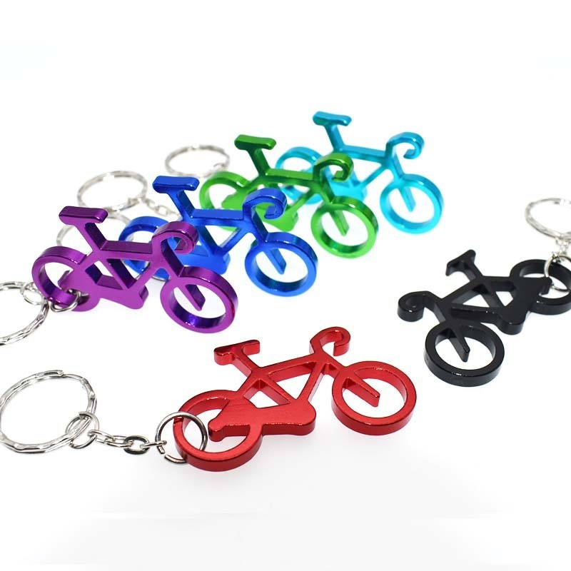 Bicycle Shape Bottle Opener Key Chain