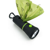 Waste Bag Dispenser With Led Flashlight