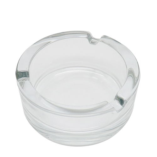 Round Transparent Glass Ashtray