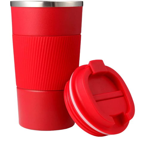 Coffee Cup With Silicone Anti Slip Sleeve