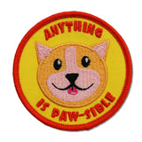 1.5inch Diameter Embroidered Fabric Patch