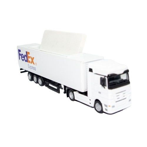 Alloy Freight Truck With Card Holder