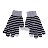 Striped Knitted Gloves