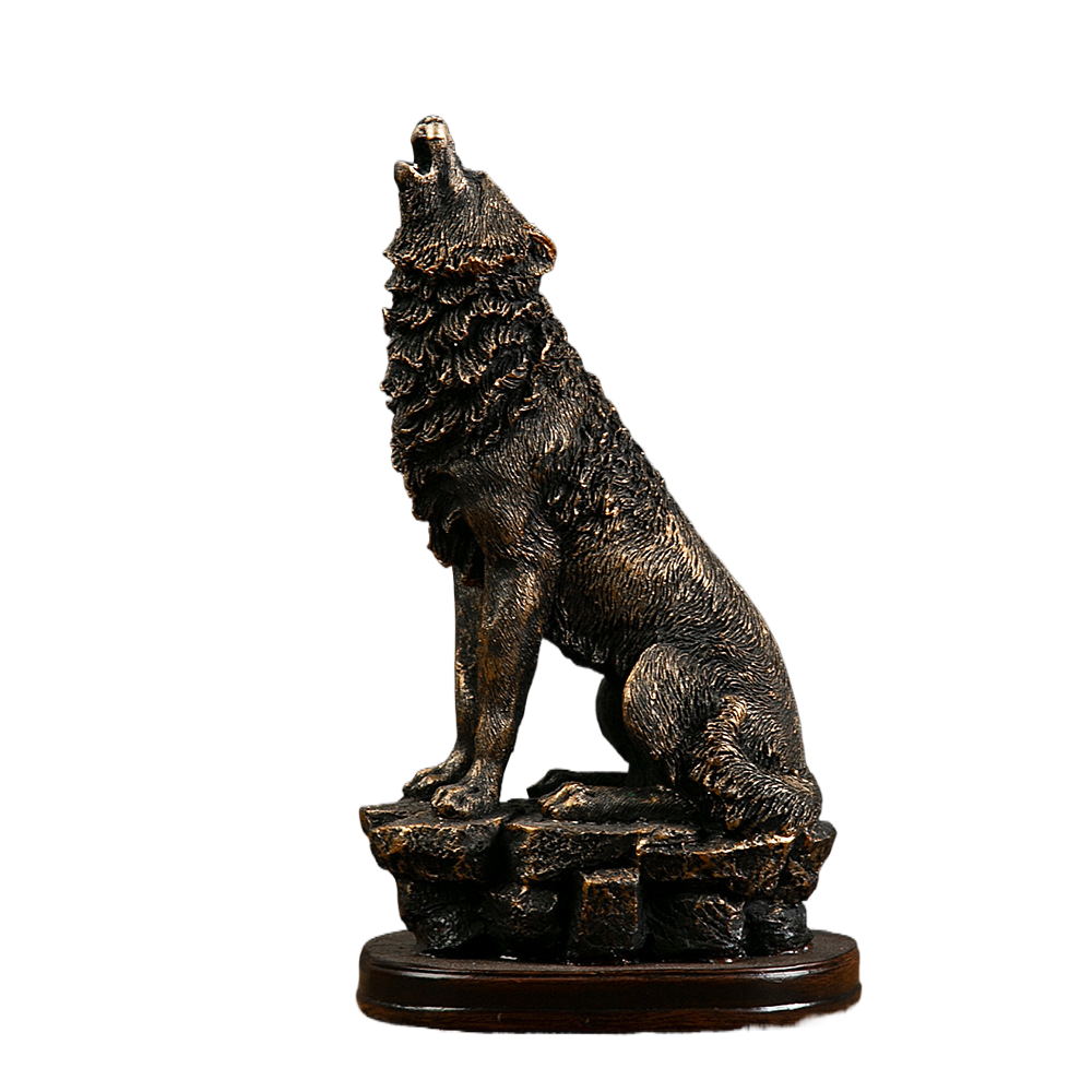 Roaring Wolf Animal Ornament