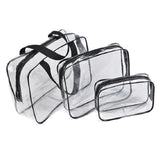 3pcs Clear Travel Bags