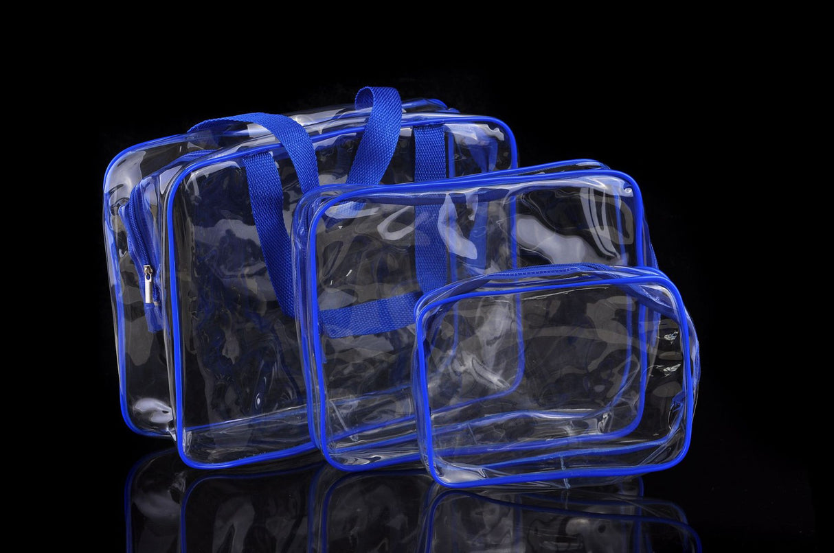 3pcs Clear Travel Bags