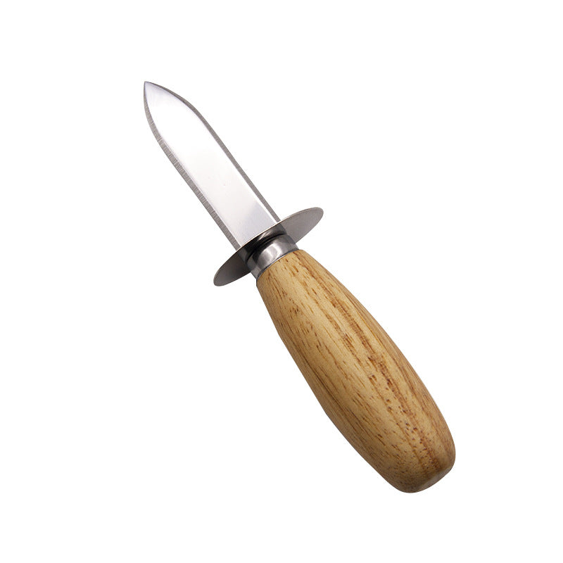 Stainless Steel Oyster Knife With Wooden