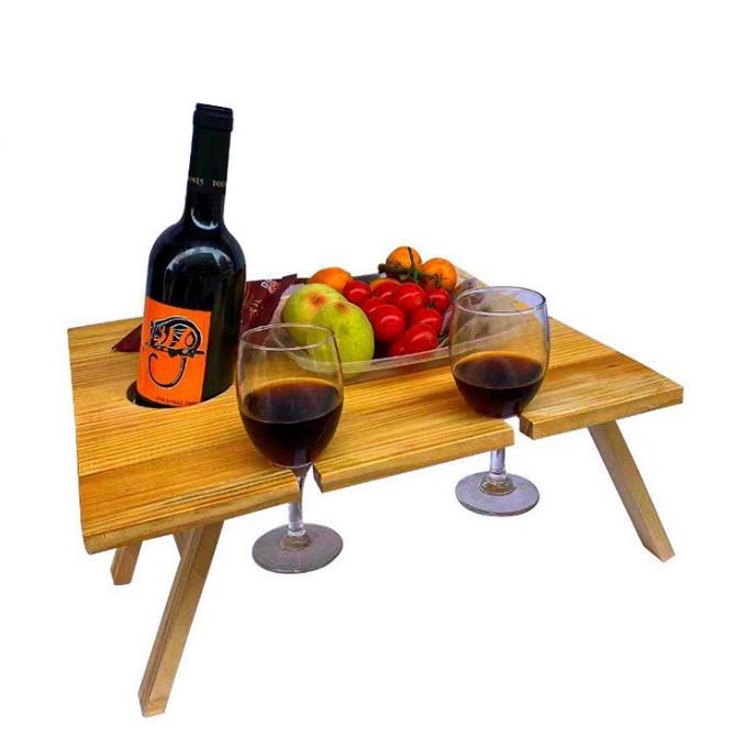 Bamboo Wine & Cheese Table