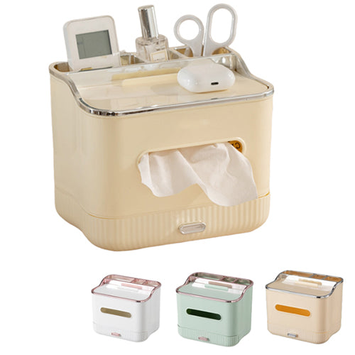 Multifunctional Tissue Box Organizer