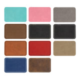 Rectangular Faux Leather Patch