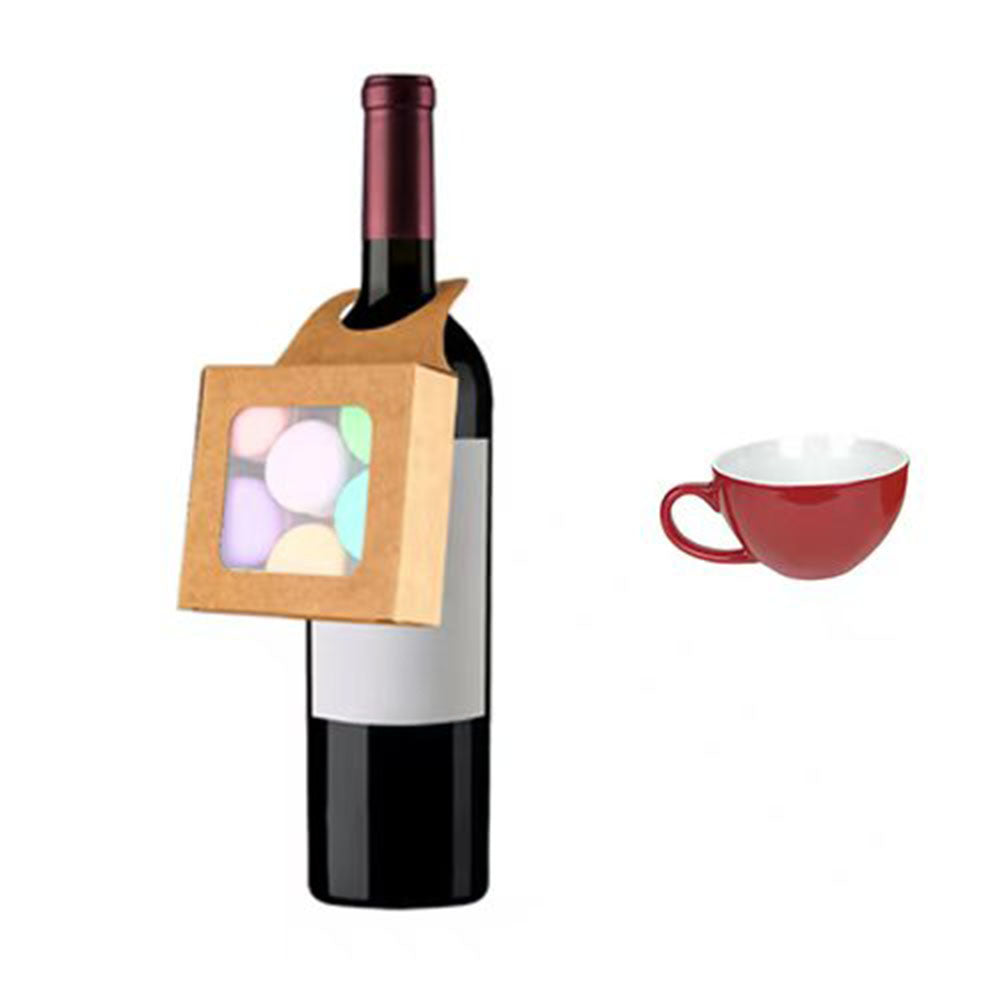 Kraft Red Wine Hook Box With A Cup