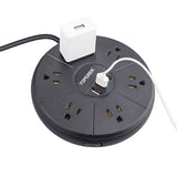 Round Power Strip With Usb